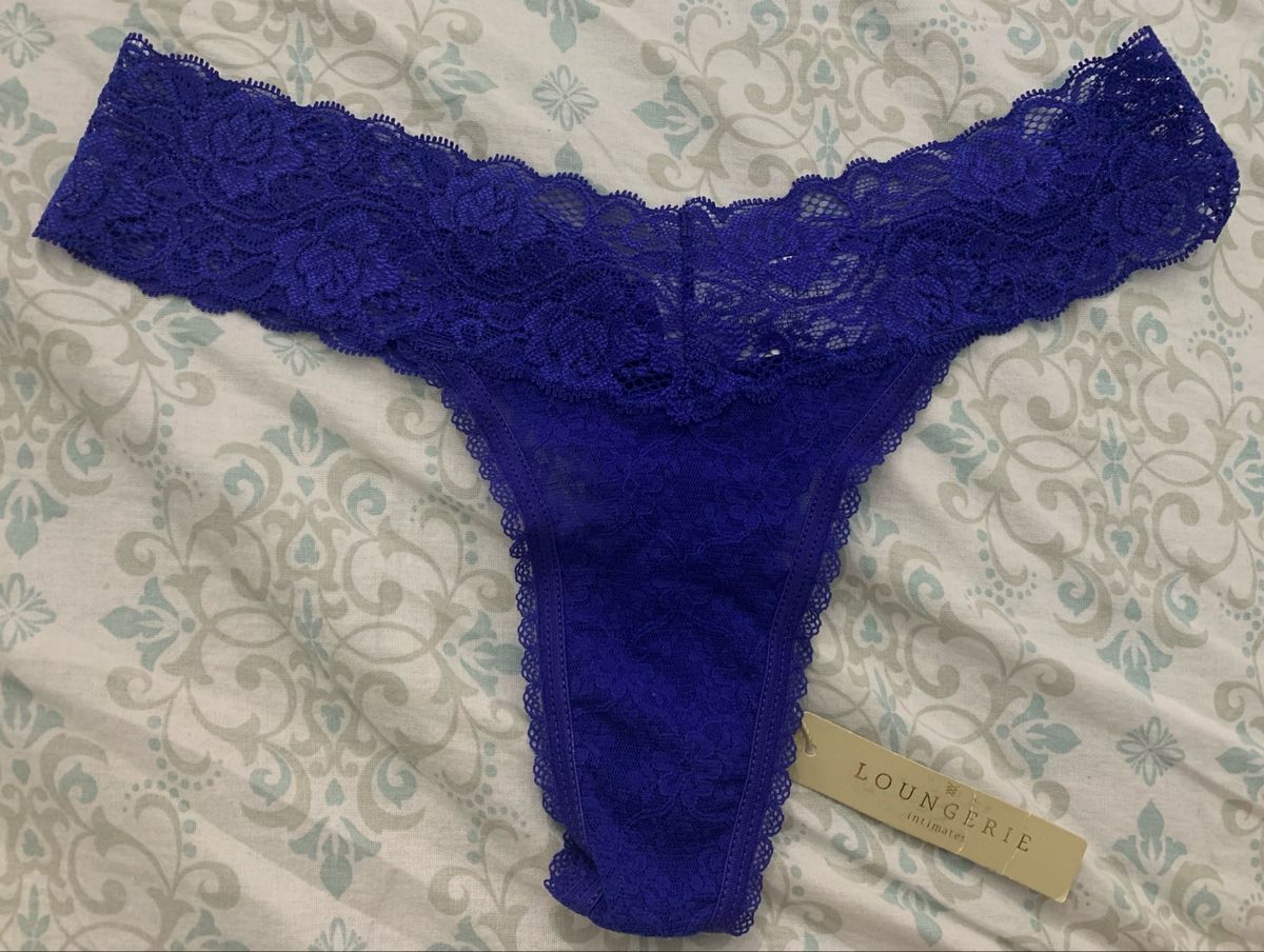 Calcinha Azul Loungerie Tamanho P Nova Etiqueta Lingerie