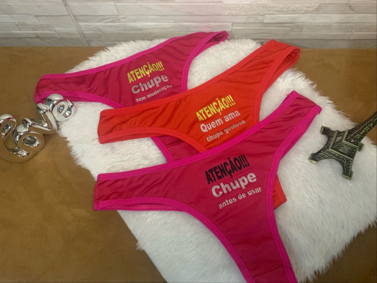 Calcinha Frases Lingerie Feminina Nunca Usado Enjoei