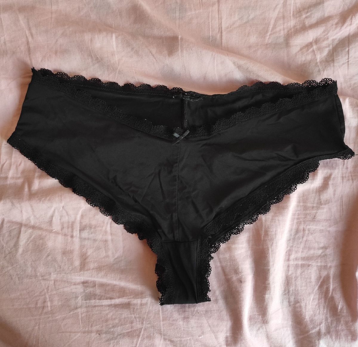 Calcinha Preta De Rendinha Lingerie Feminina Nunca Usado