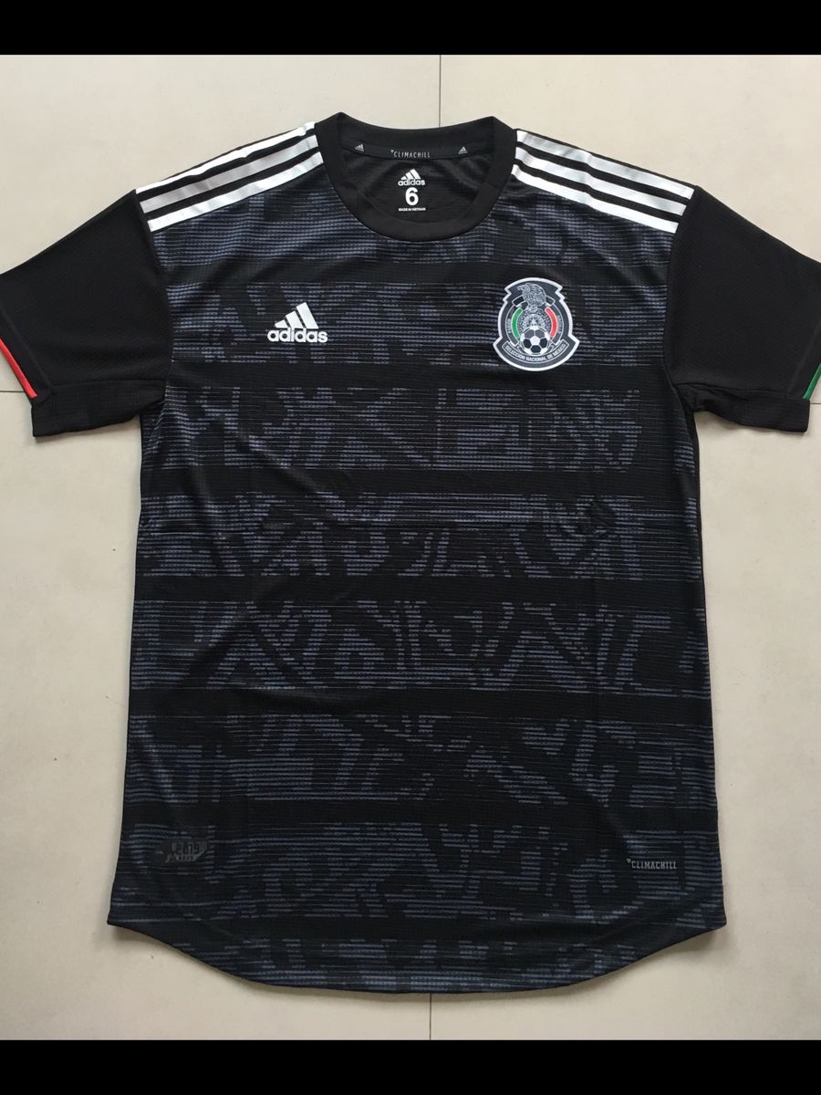 Camisa do México Preta Oficial Adidas 2020 Camisa Masculina Adidas