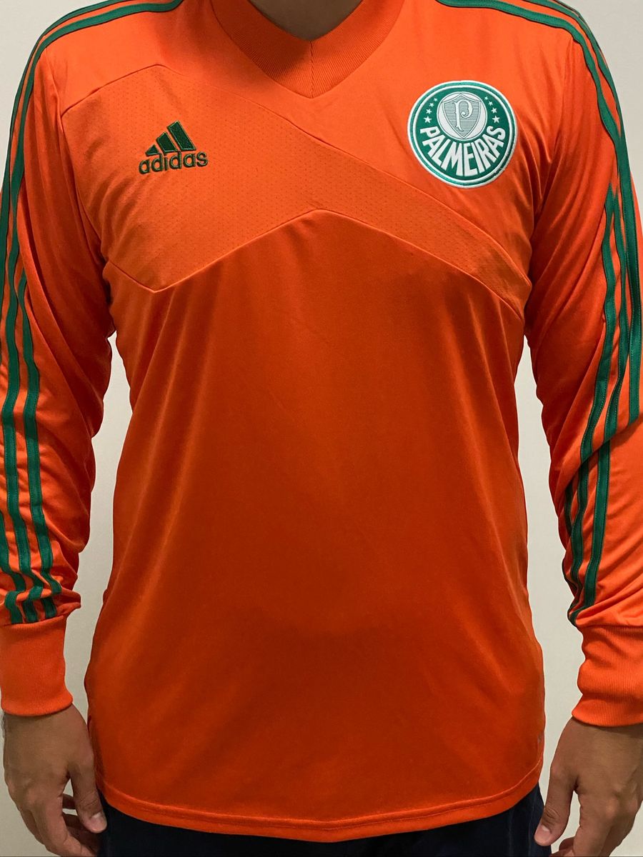 Camisa Palmeiras Goleiro Laranja Roupa Esportiva Masculino Adidas