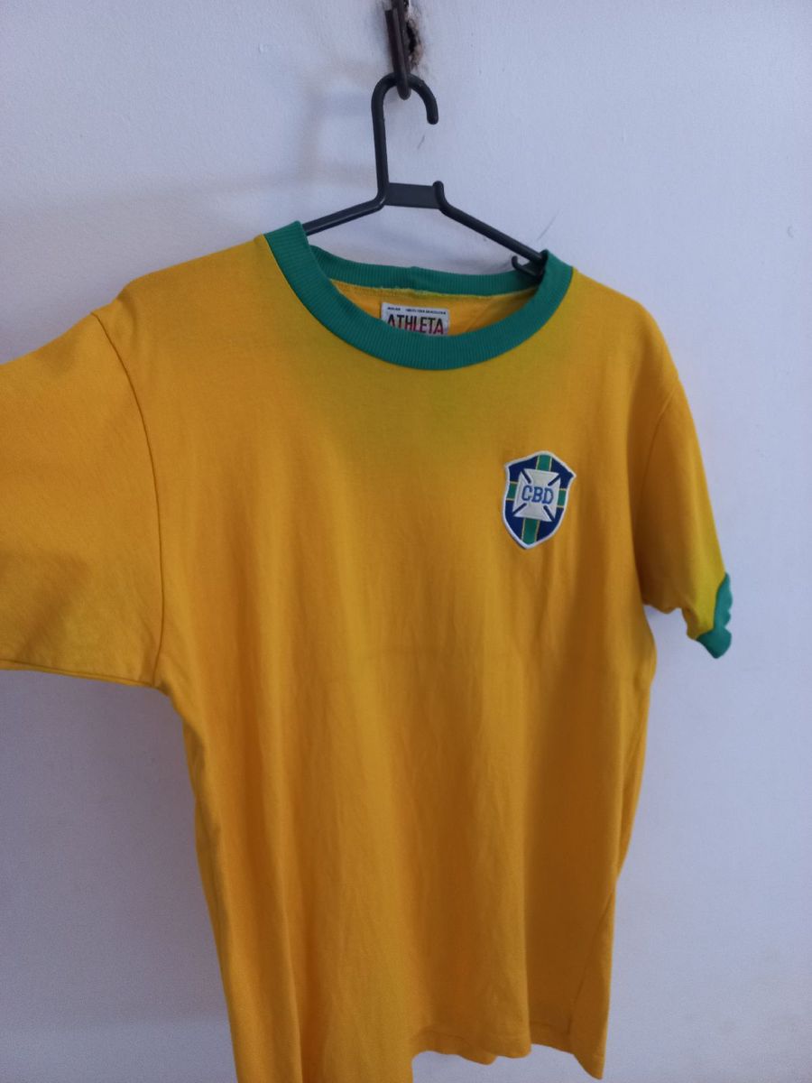 Camisa Sele O Brasileira Retr Camisa Masculina Athleta Usado