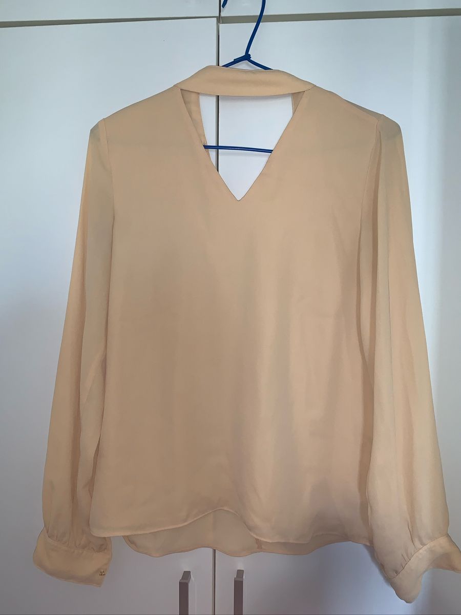 Camisa Social Nude Camisa Feminina Cortelle Usado 67546100 Enjoei