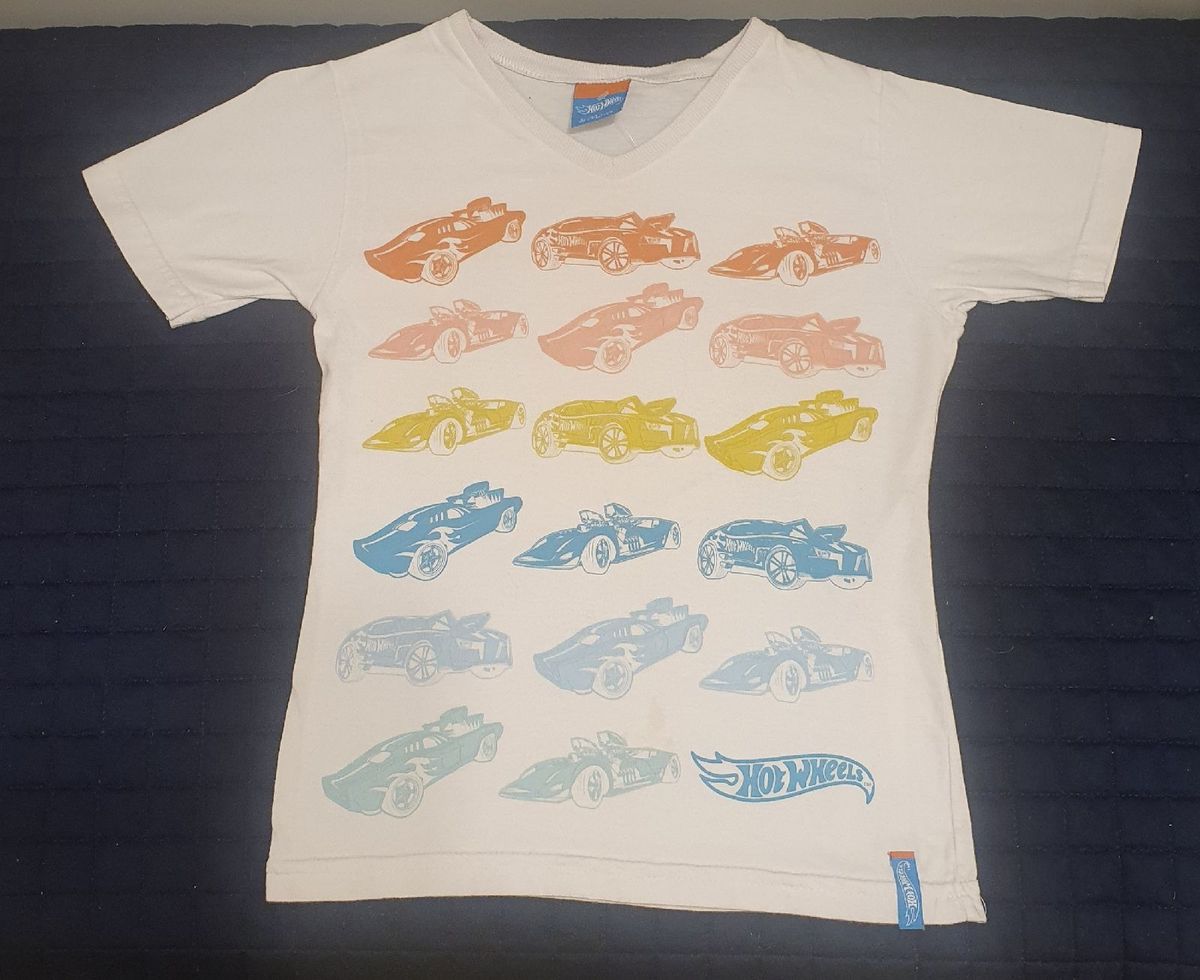 Camiseta Hot Wheels Roupa Infantil Para Menino Malwee Usado 77626698