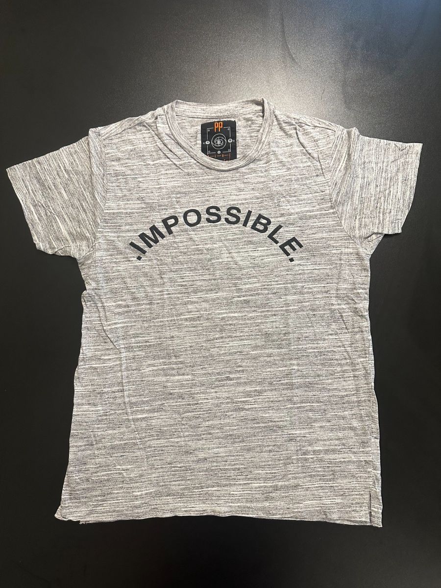 Camiseta Impossible Renner Blue Steel Cinza Estonada Camiseta