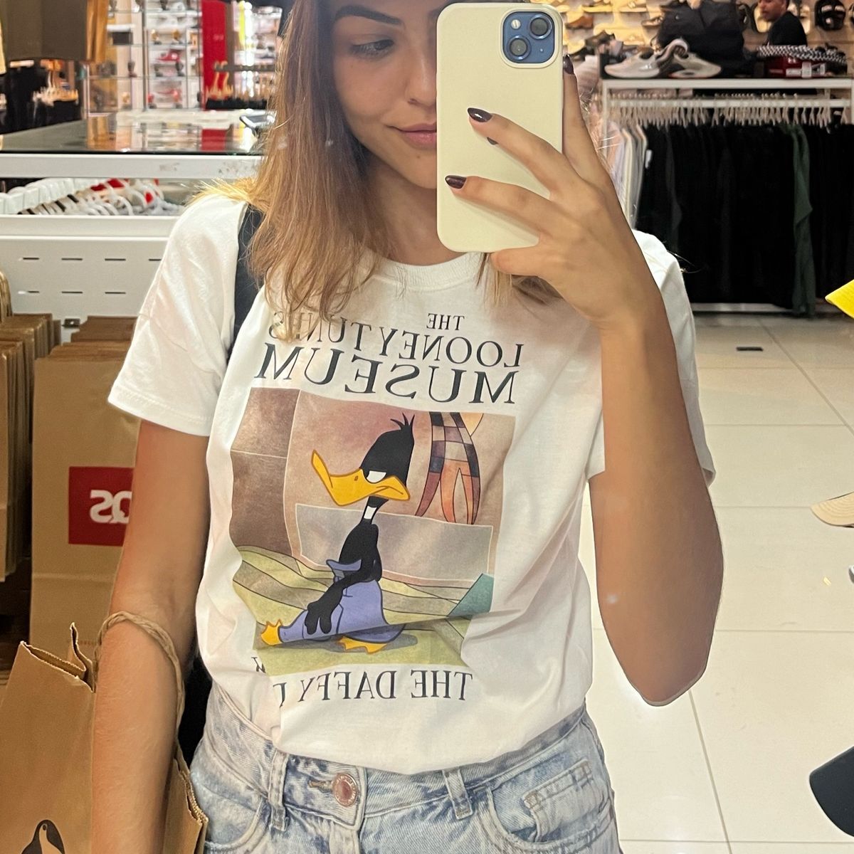 Camiseta Patolino Calça de Shopping Blusa Feminina C A Usado