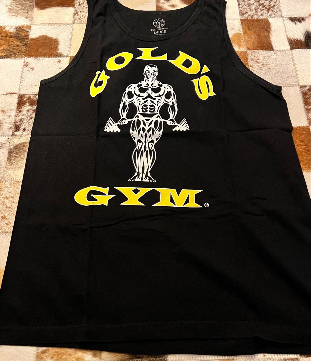 Camiseta Regata Original Golds Gym Importada Camiseta Masculina Gold