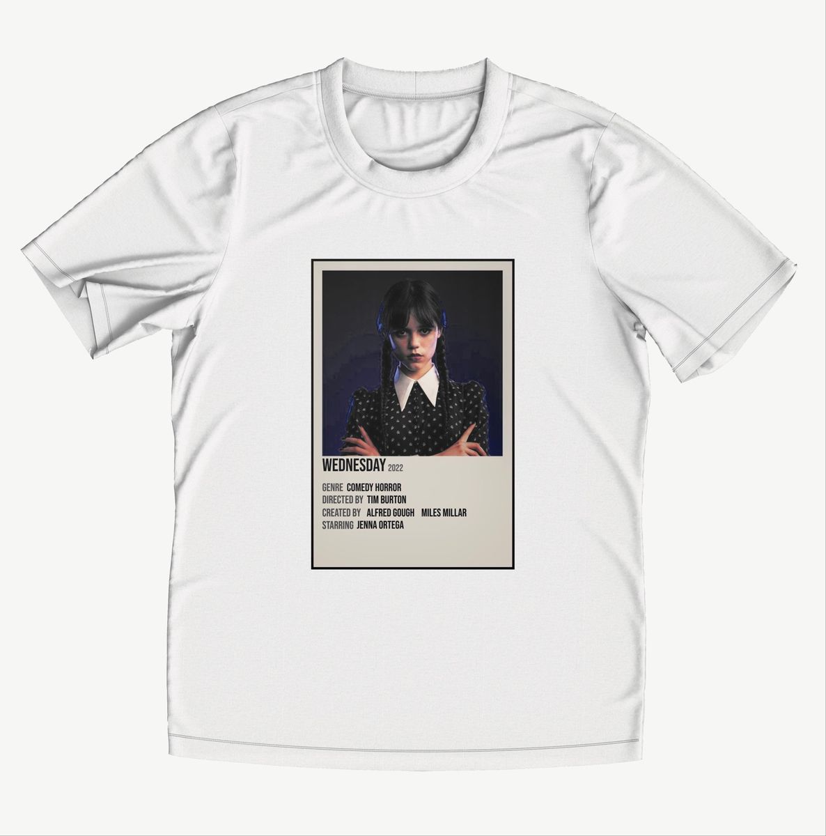 Camiseta Wandinha Camisa Wednesday Familia Addams Foto Polaroid