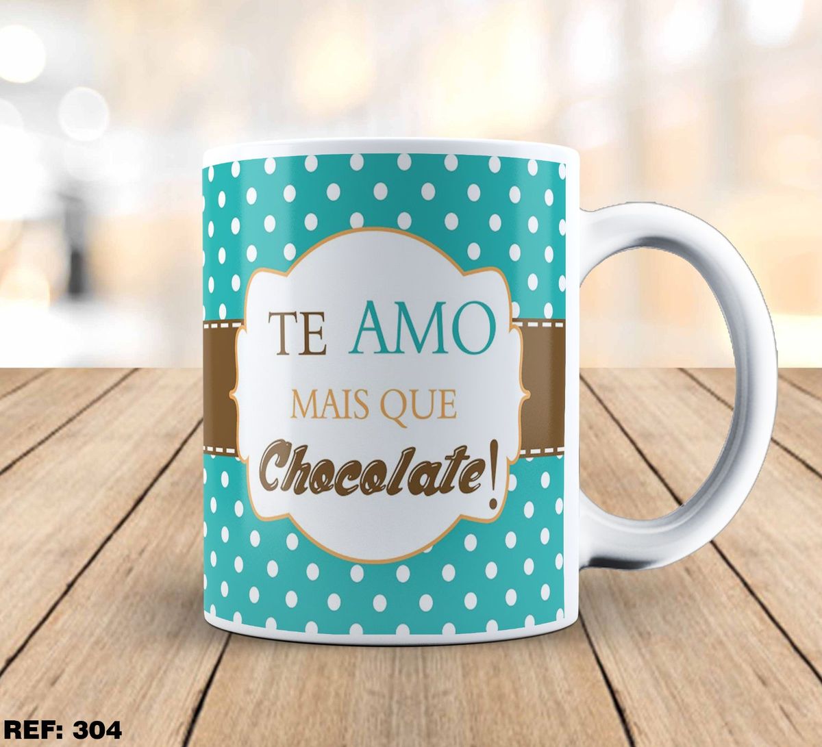 Caneca Personalizada Para Presente Te Amo Mais Que Chocolate