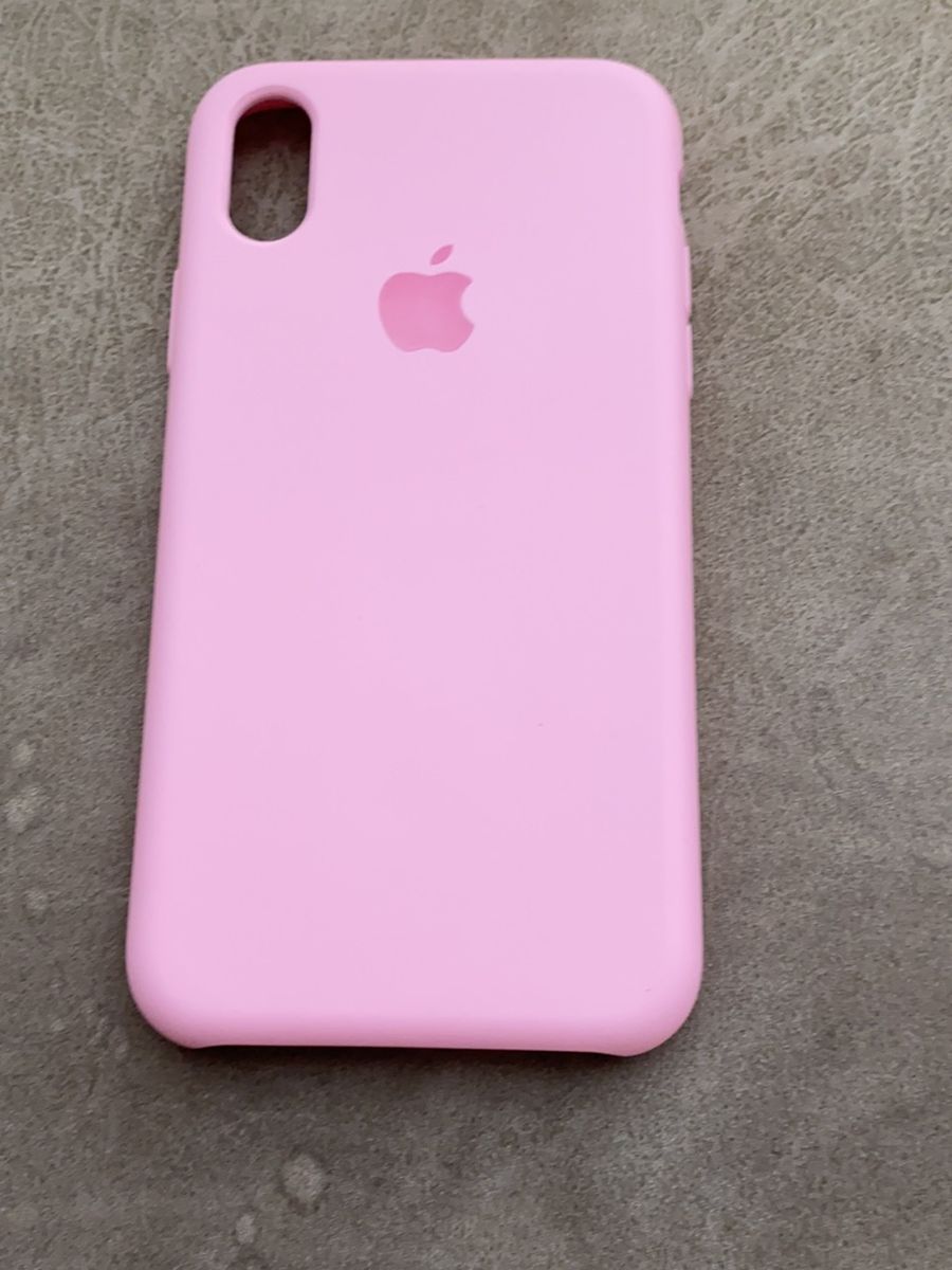 Capa Silicone Rosa Iphone X Xs Produto Feminino Apple Usado