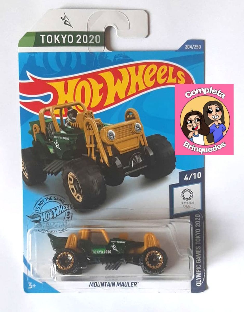Carrinho Hot Wheels Olympic Games Tokyo Mountain Mauler Sport Climbing Escalada