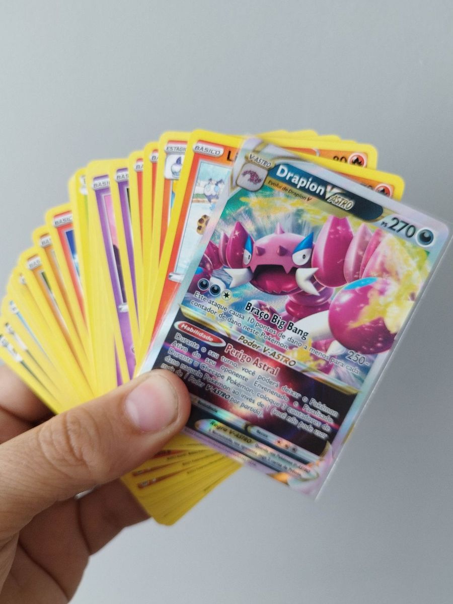 Carta Pokémon Original Ultra Rara Drapion V Astro 30 Cartas sem