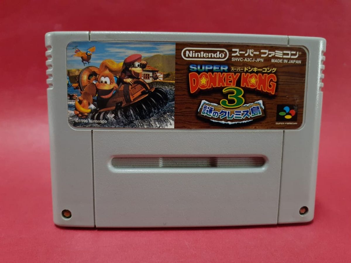 Cartucho Super Nintendo Original Donkey Kong Japan Jogo De