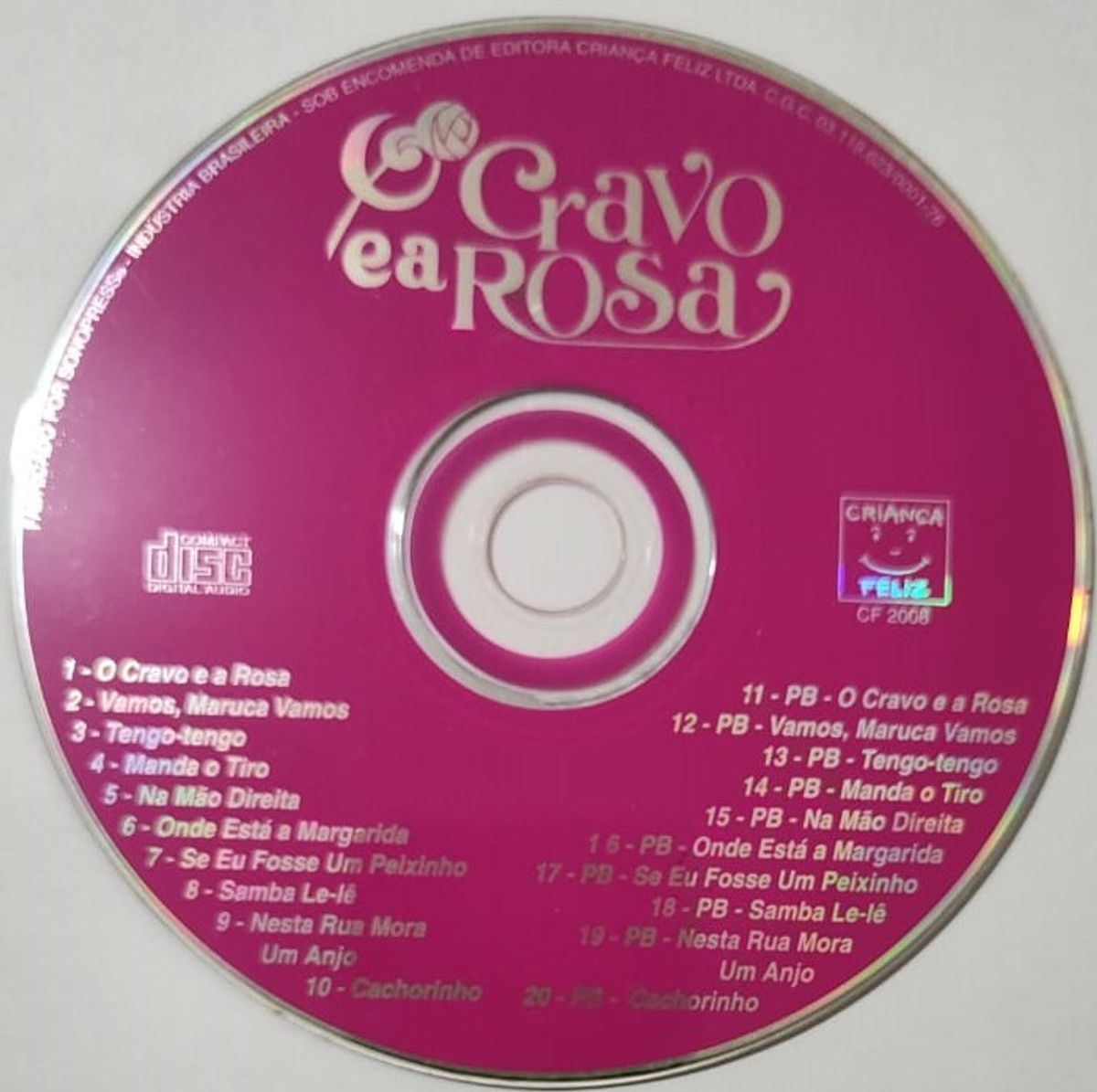 Cd O Cravo E A Rosa Cl Ssicos Item De M Sica Crian A Feliz Usado