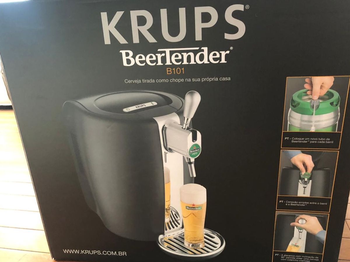 Chopeira Heineken Móvel p Casa Krups Nunca Usado 48152821 enjoei