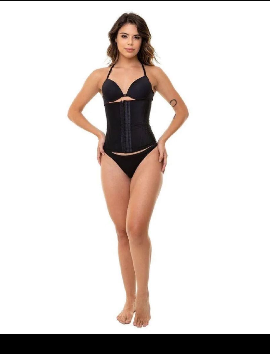 Cinta Modeladora Princesa Catarina Microfibra 12 Barbatanas Lingerie