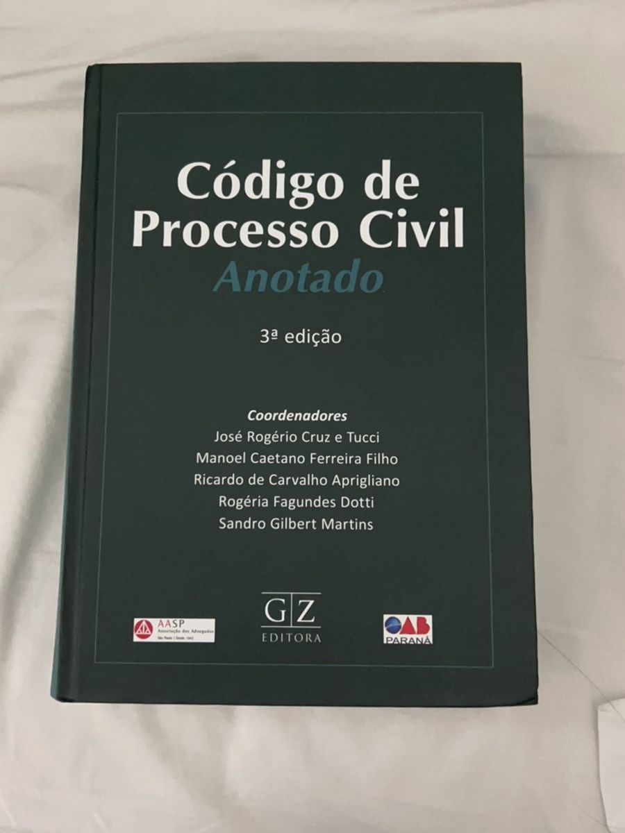 C Digo De Processo Civil Anotado Item De Papelaria Gz Editora Nunca