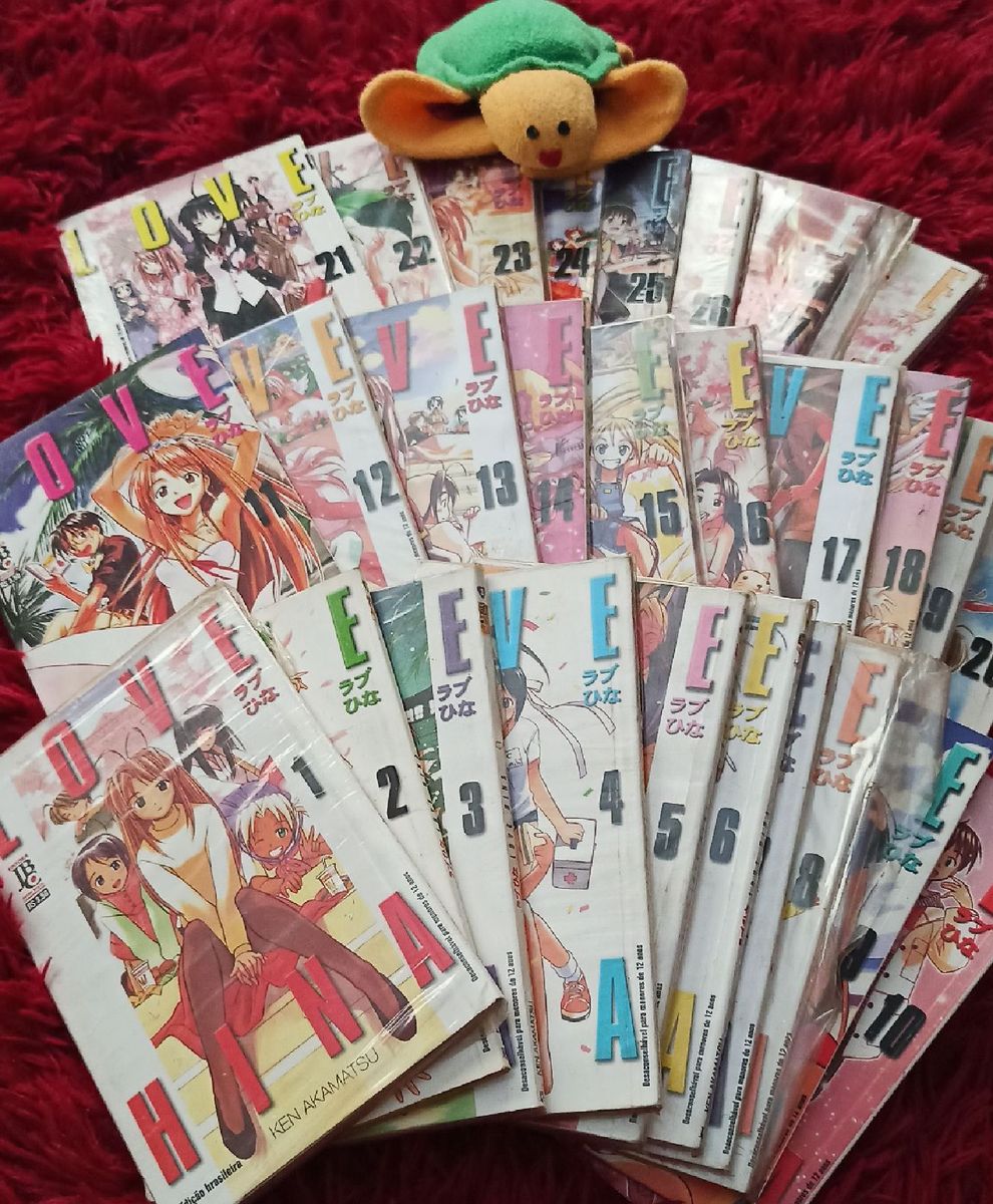 Cole O Completa Manga Love Hina Ken Akamatsu Livro Jbc Usado