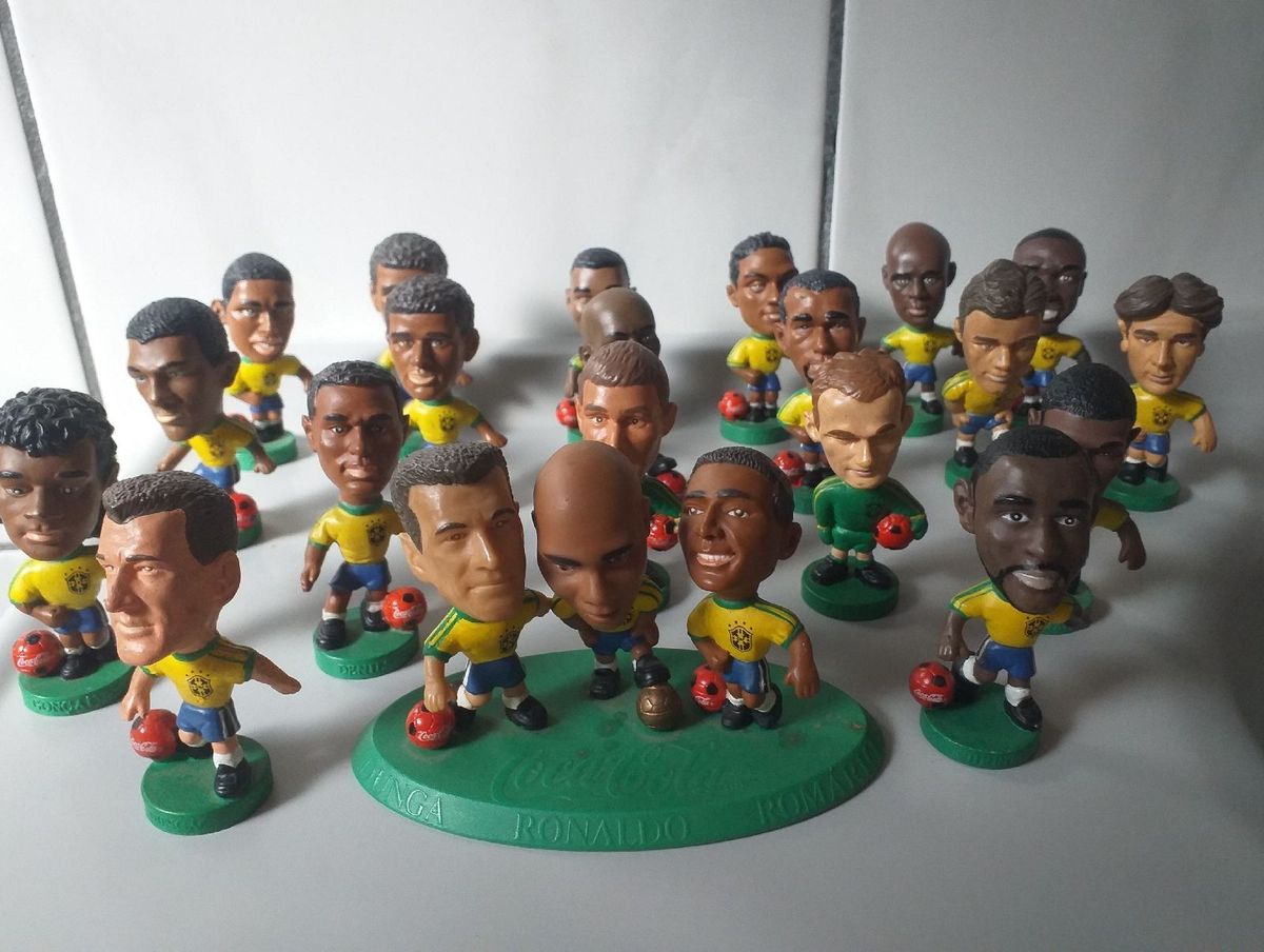 Coleção Completa Mini Craques copa 98 Coca cola Item de Decoração