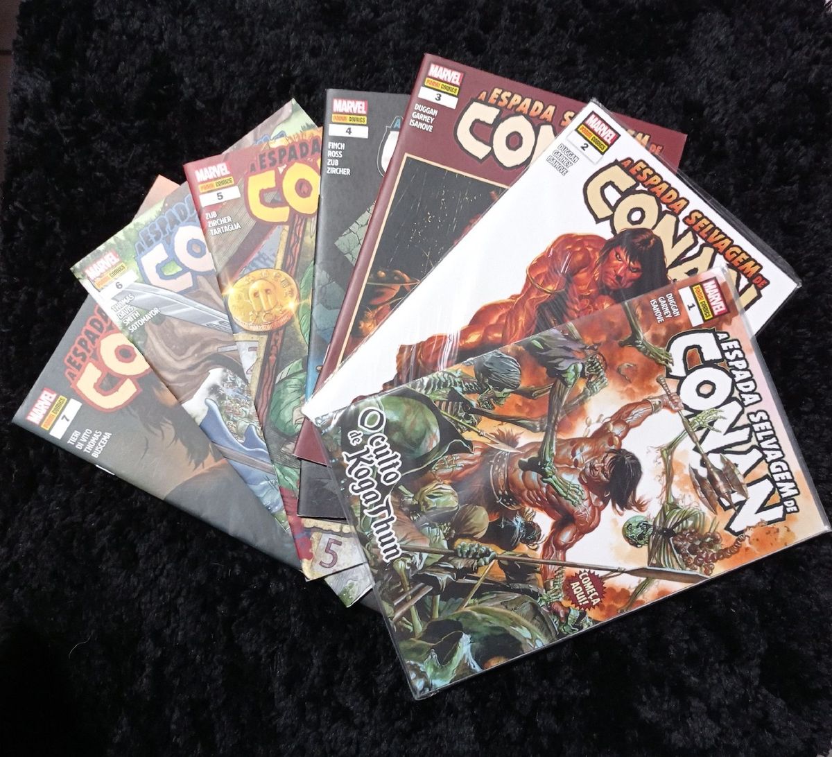 Coleção de Gibis Conan a Espada Selvagem Livro Panini Usado