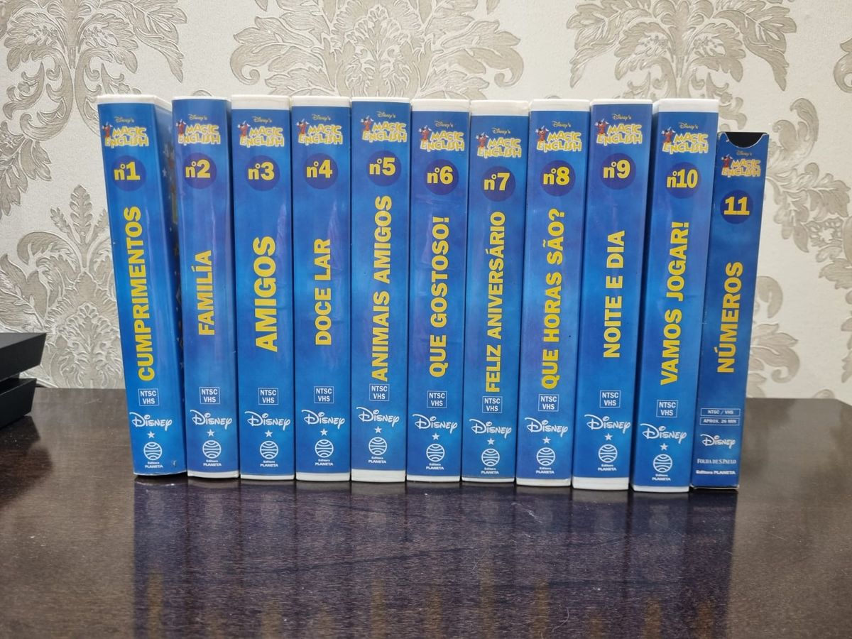 Coleção Fitas Vhs Originais Cante Disney Volumes 1 Ao 11 Perfeito