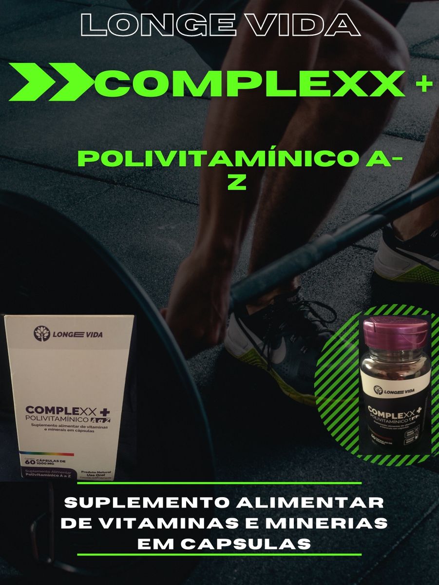 Complexx Polivitam Nico A Z Suplemento Alimentar De Vitaminas E