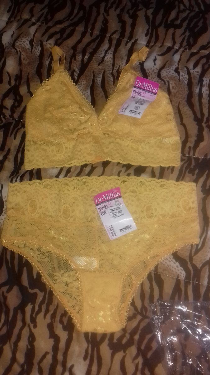 Conjunto Amarelinho Poderoso Lingerie Feminina De Millus Nunca Usado