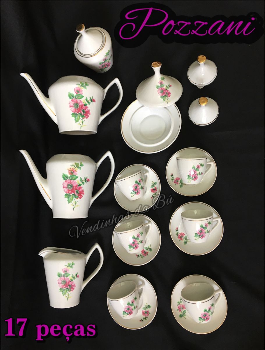 Conjunto Cafe Da Manh Lou A Antiga Porcelana Pozzani M Vel De