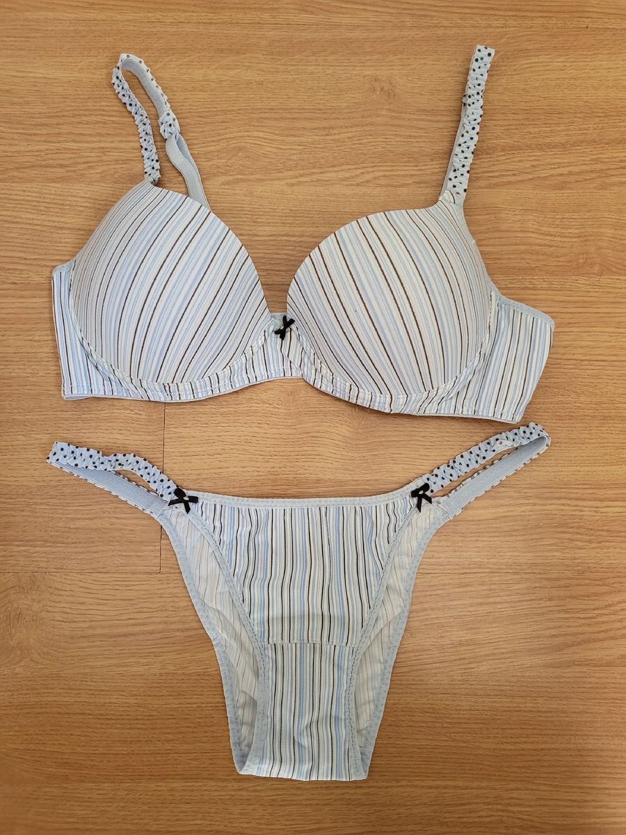 Conjunto Calcinha e Sutiã Valfrance Lingerie Feminina Valfrance Nunca