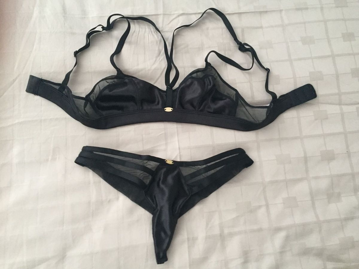 Conjunto Calcinha E Suti Lingerie Feminina Gisele B Ndchen Para Hope