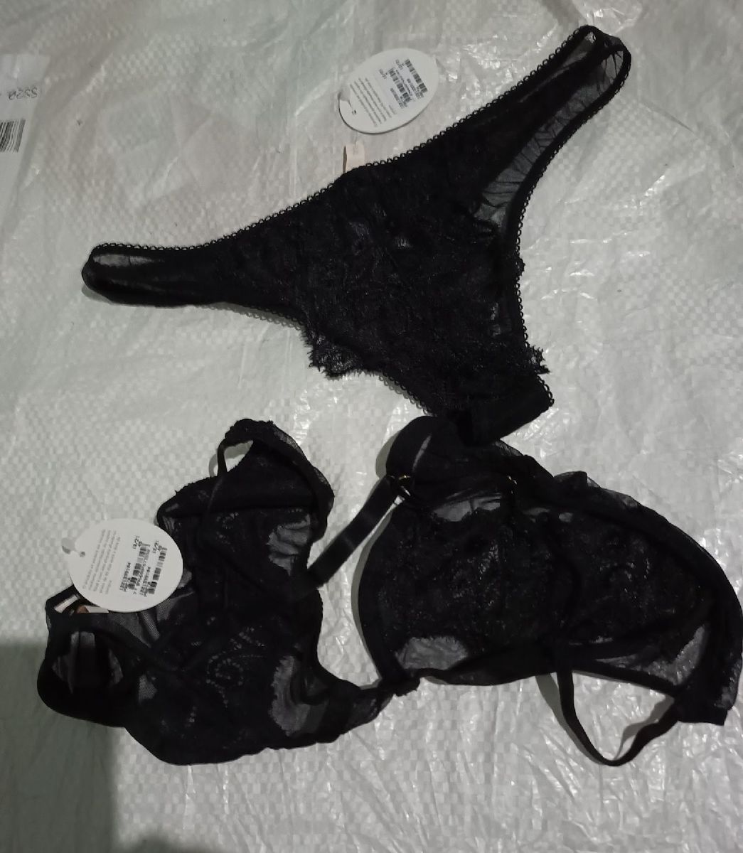 Conjunto Calcinha e Sutiã Lingerie Feminina Joge Nunca Usado 72153813