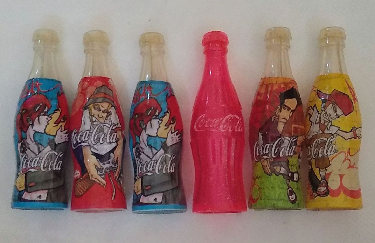 Conjunto Mini Garrafinhas Colecion Veis Da Coca Cola Produto