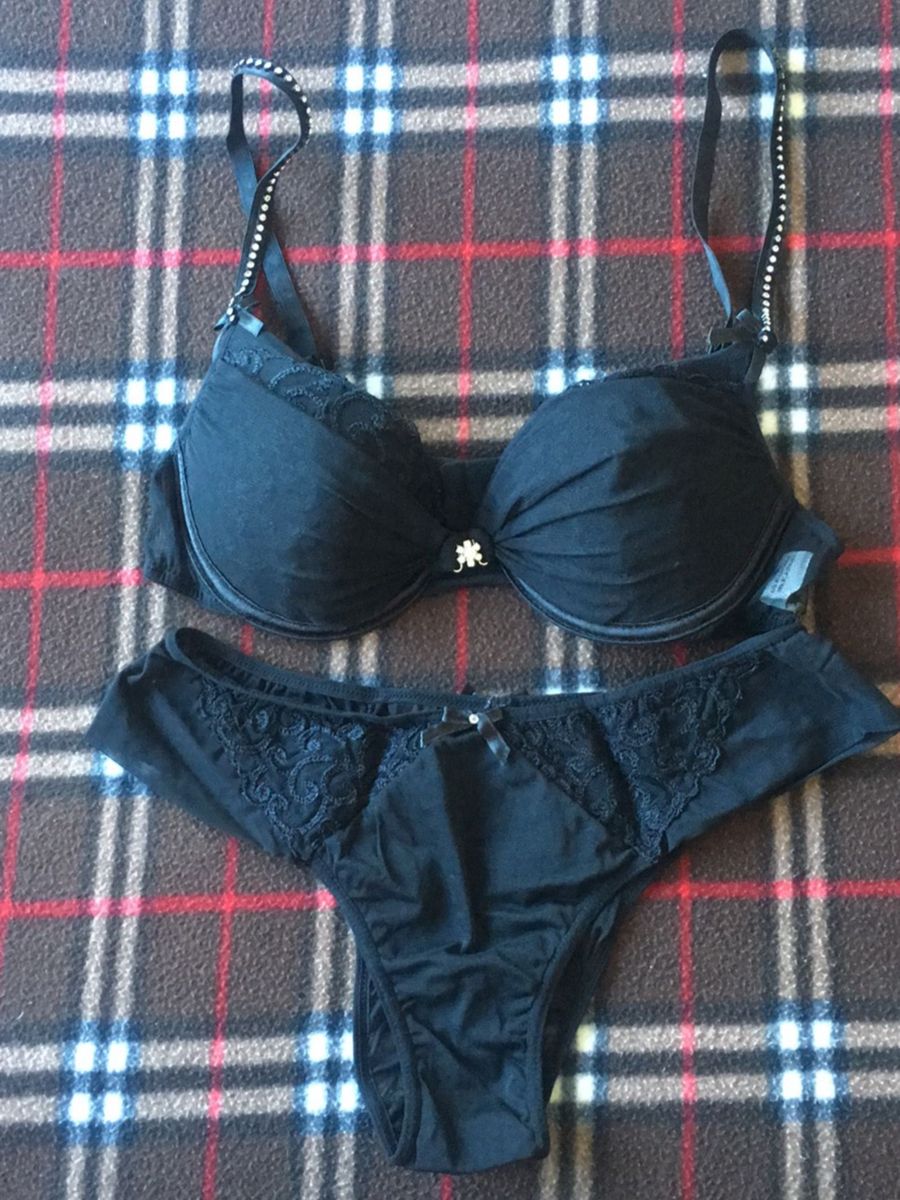 Conjunto De Lingerie Preto Transparente Fruit De La Passion Lingerie