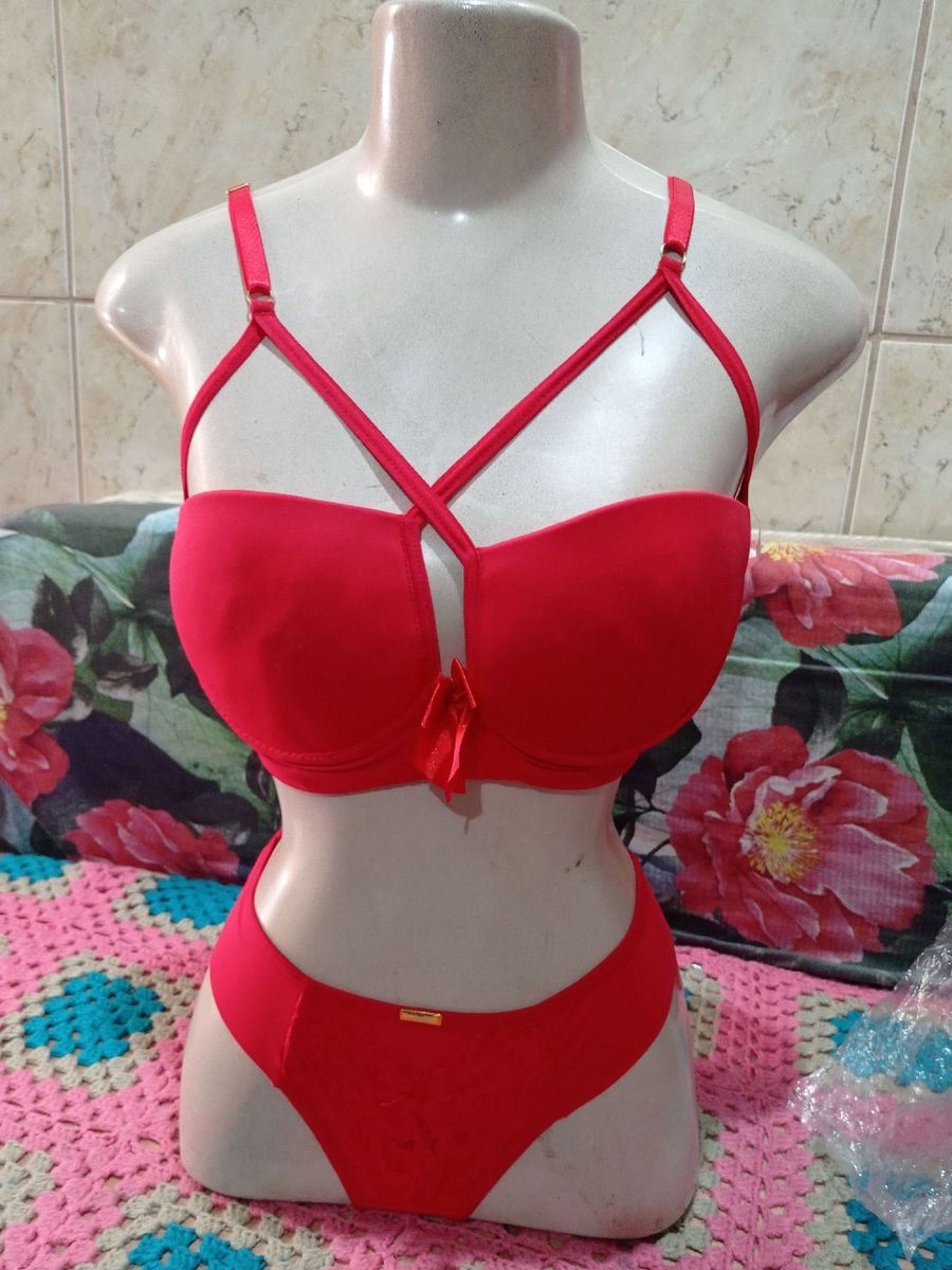 Conjunto De Suti E Calcinha Lingerie Feminina Nunca Usado