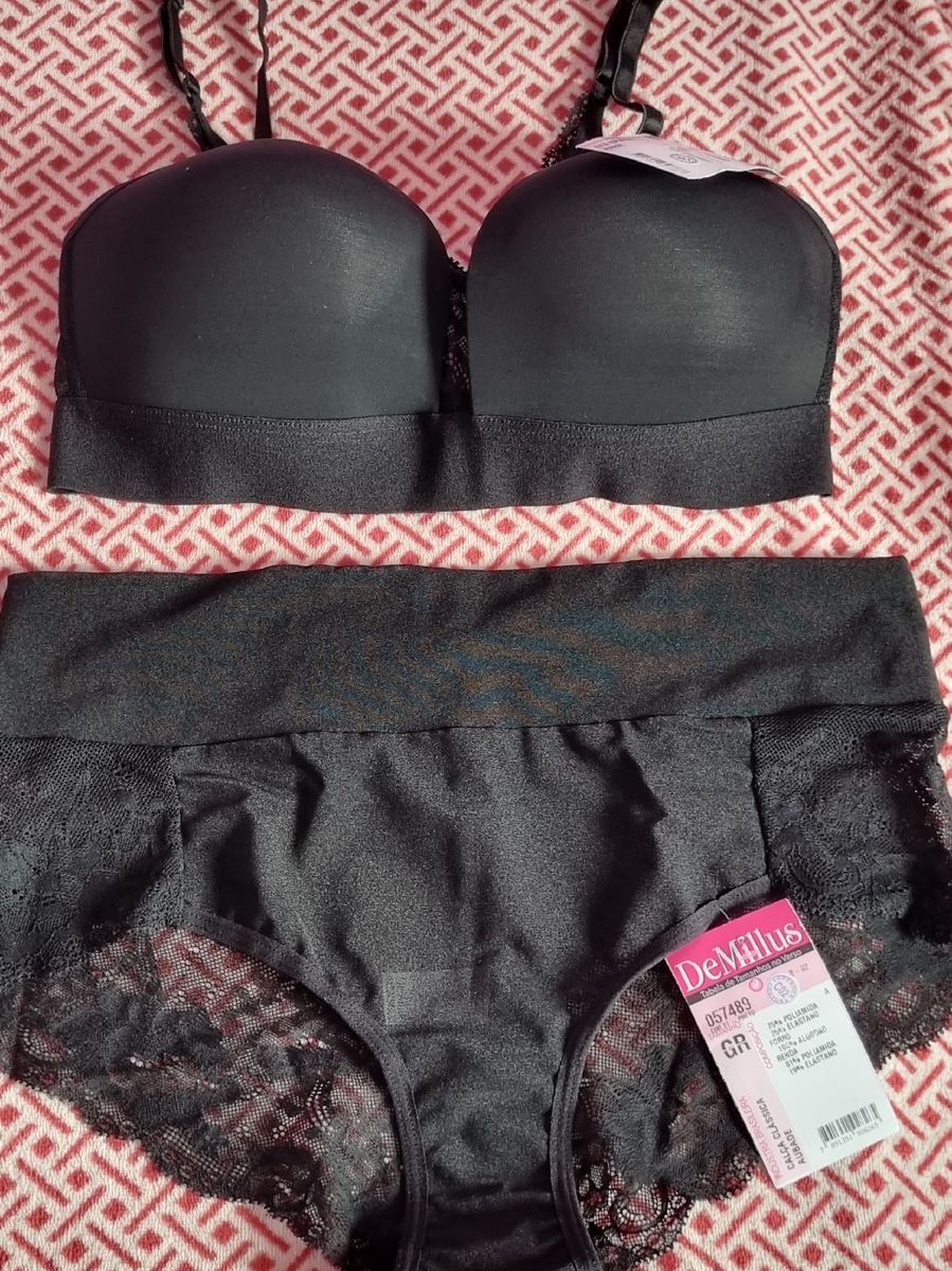 Conjunto Demillus Aubade Lingerie Feminina Demillus Nunca Usado