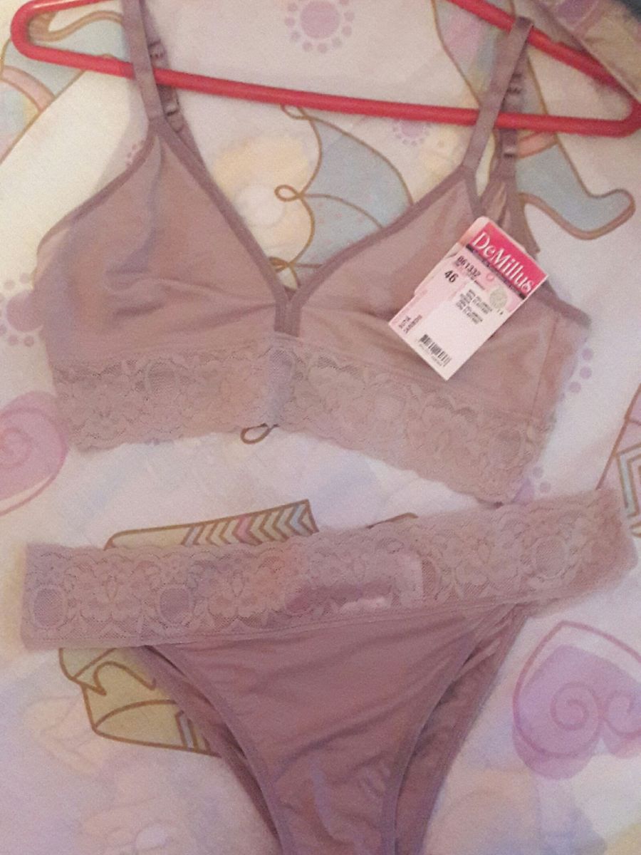 Conjunto Demillus Caribdis Lingerie Feminina Demillus Nunca Usado