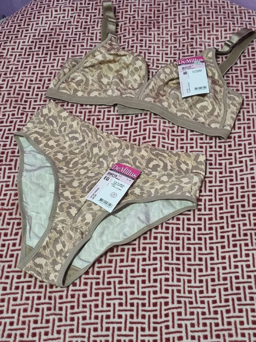 Conjunto Demillus Qatar Lingerie Feminina Demillus Nunca Usado