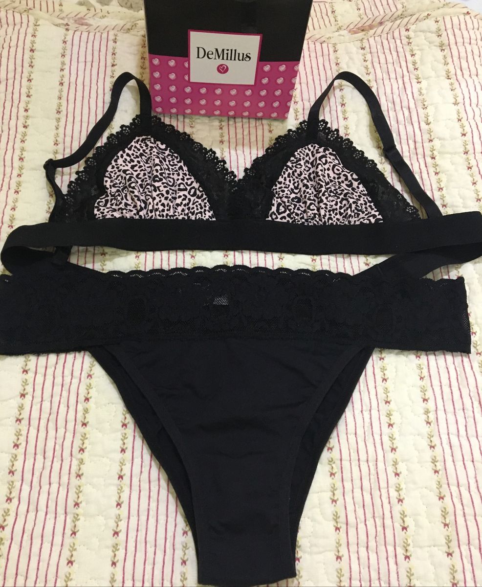 Conjunto Demillus Lingerie Feminina Demillus Nunca Usado