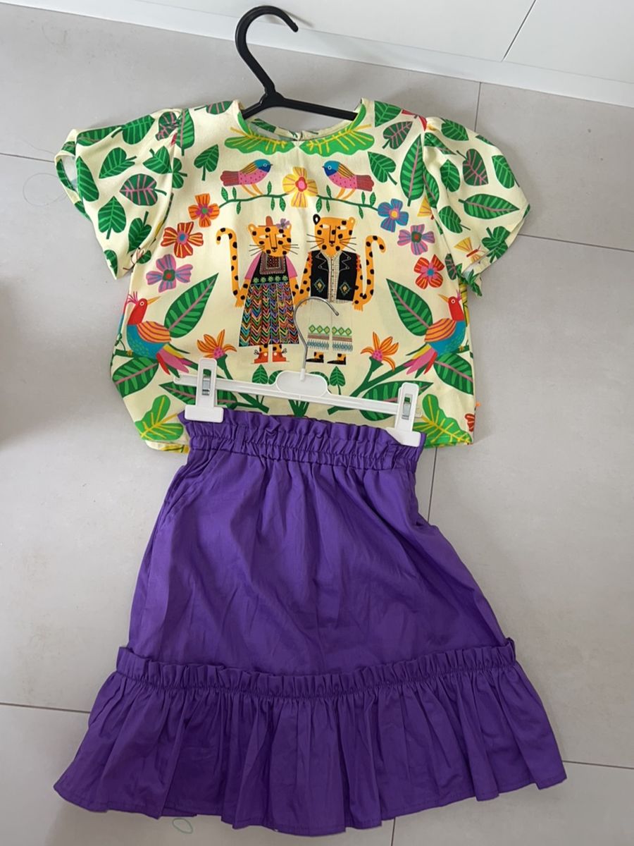 Conjunto F Bula Um Mais Um Roupa Infantil Para Menina F Bula Usado