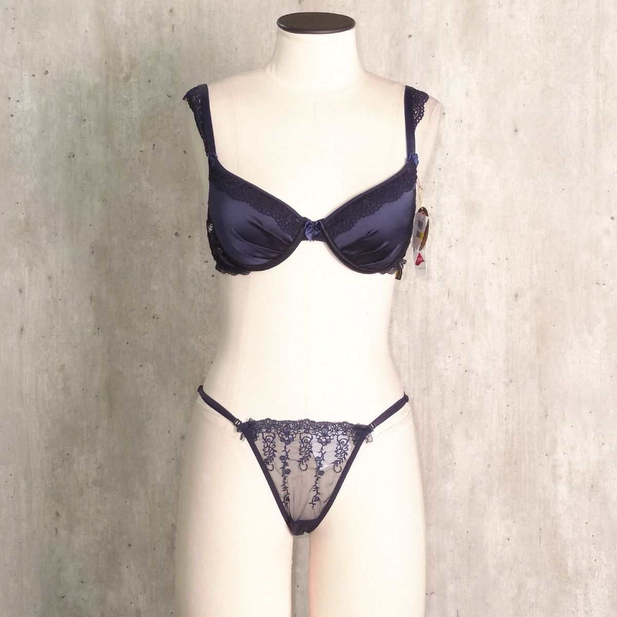 Conjunto Lingerie Azul Marinho Fruit De La Passion Lingerie Feminina