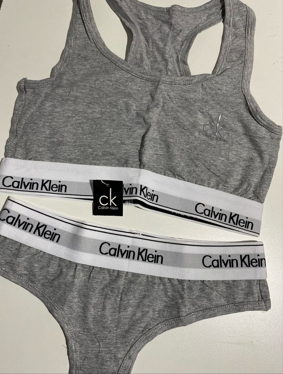 Conjunto Lingerie Calvin Klein Lingerie Feminina Calvin Klein Nunca