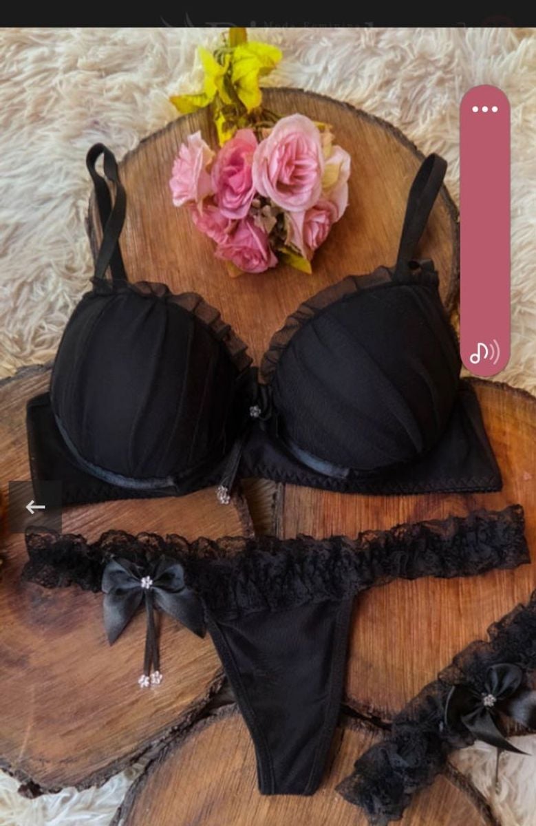 Conjunto Lingerie Luxo Lingerie Feminina Nunca Usado 82521537 Enjoei