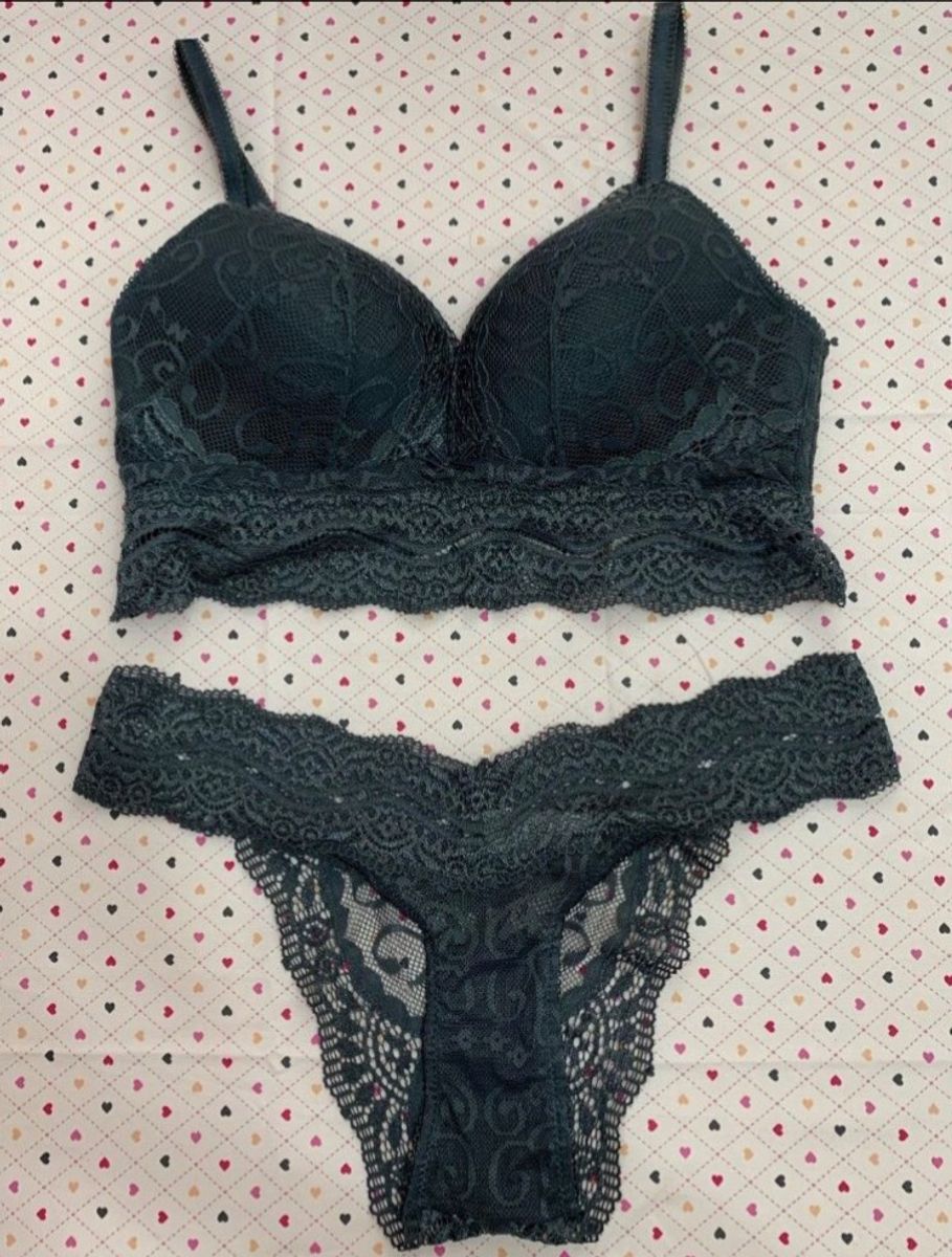 Conjunto Loungerie Lingerie Feminina Loungerie Nunca Usado 69340056