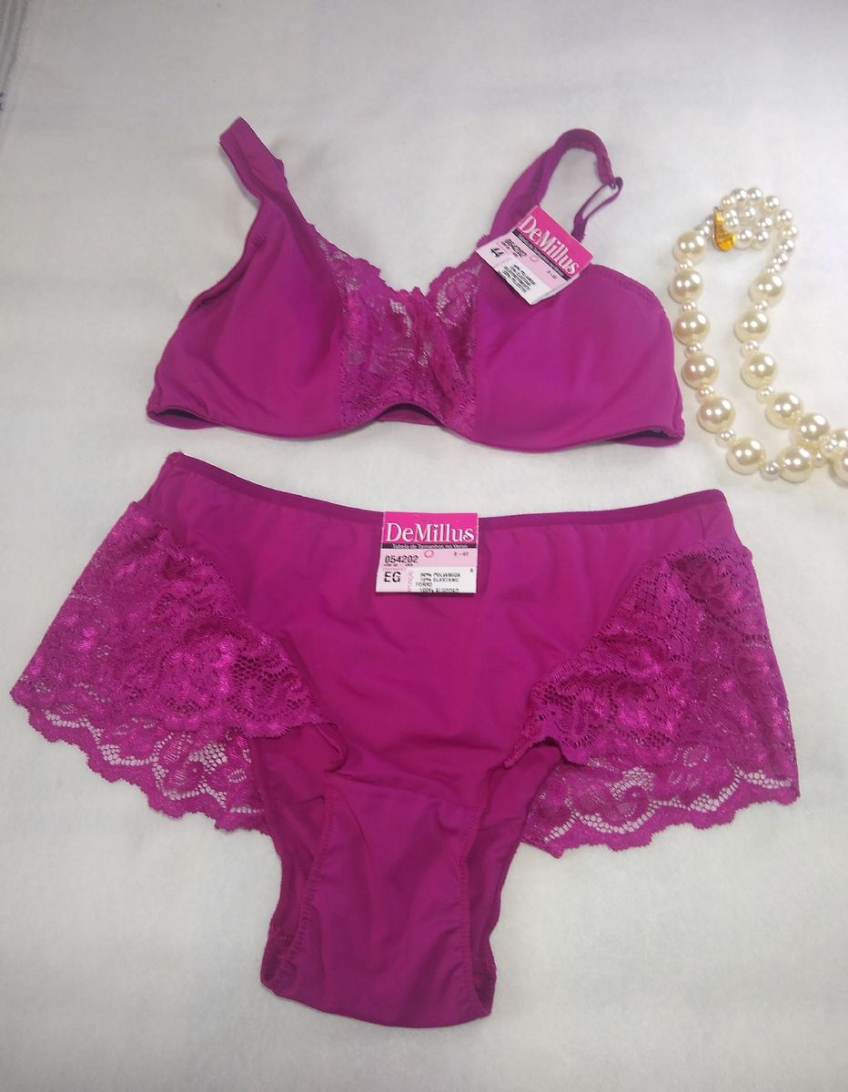 Conjunto Suti E Calcinha Demillus Lingerie Feminina Demillus Nunca