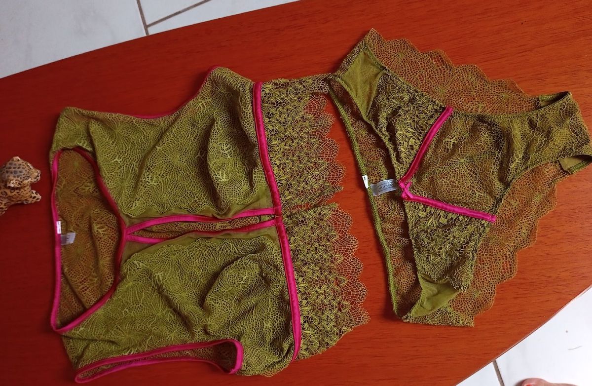 Conjunto Verde Intimissimi Lingerie Feminina Intimissimi Usado