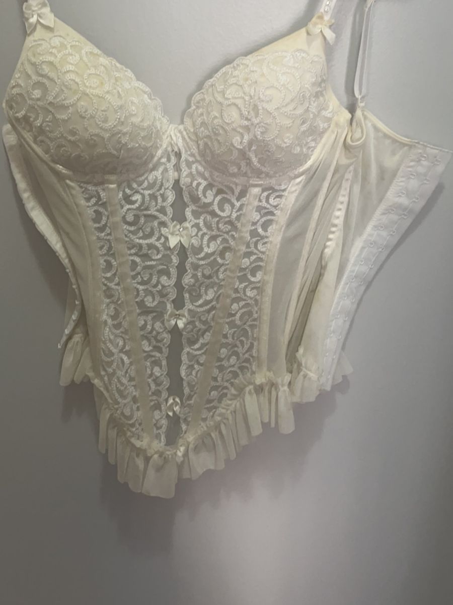 Corselet Branco Lingerie Feminina Fruit De La Passion Usado