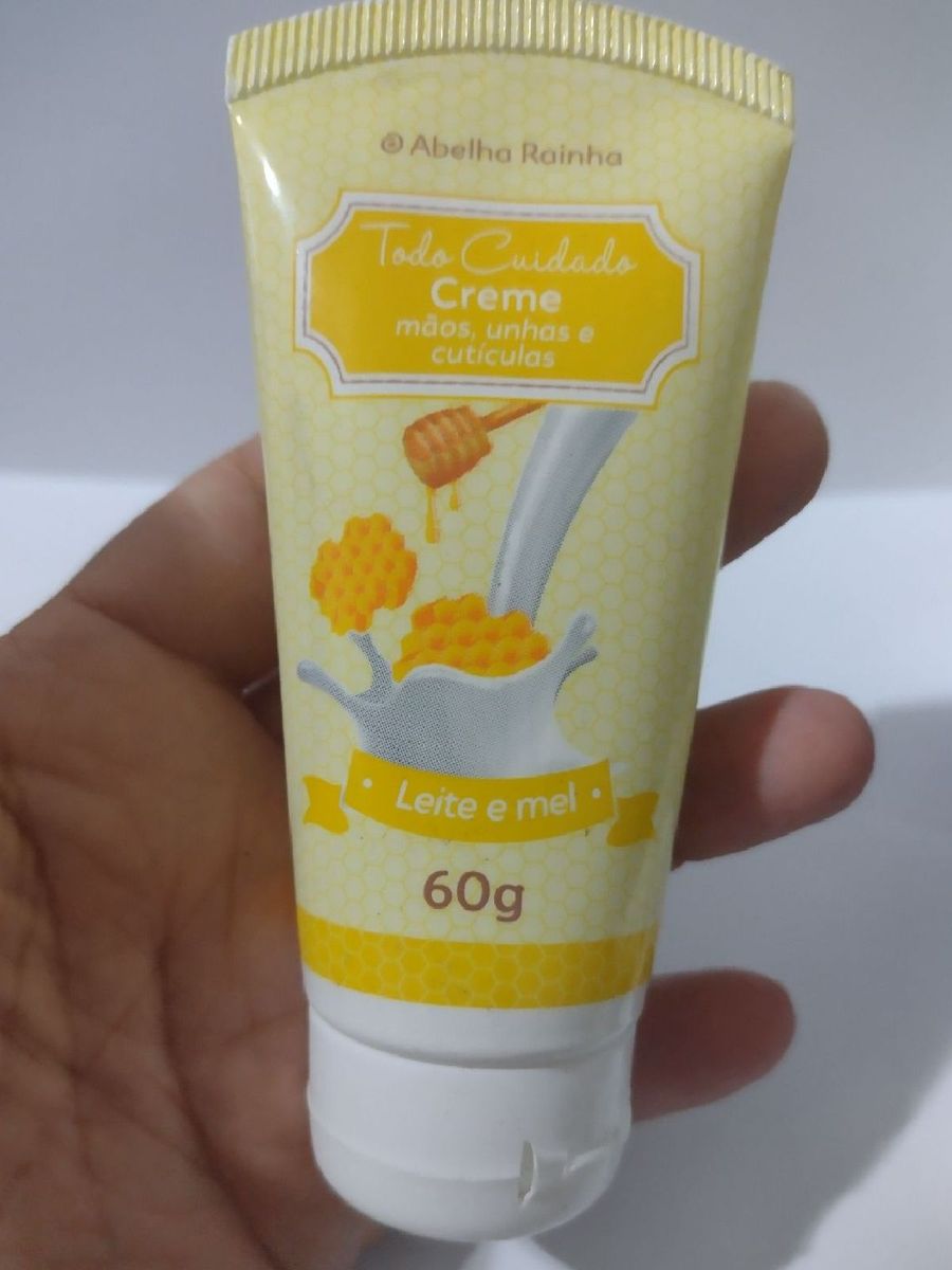 Creme Hidratante para As Mãos Leite e Mel Cosmético Feminino Abelha