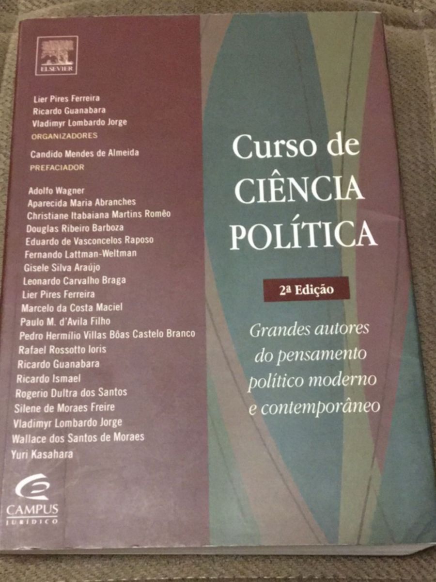 Curso De Ci Ncia Pol Tica Grandes Autores Do Pensamento Pol Tico