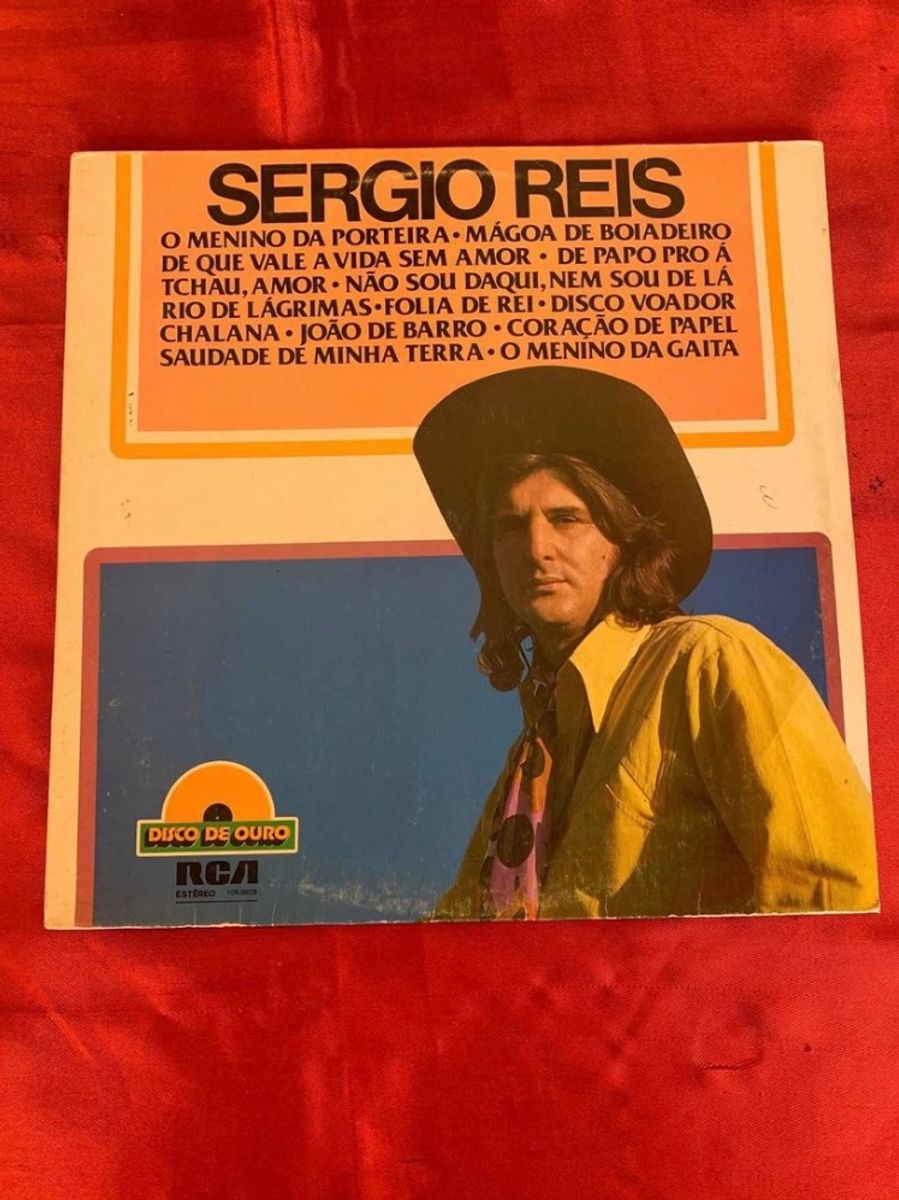 Disco Vinil Lp Sergio Reis O Menino da Porteira 1977 Item de Música