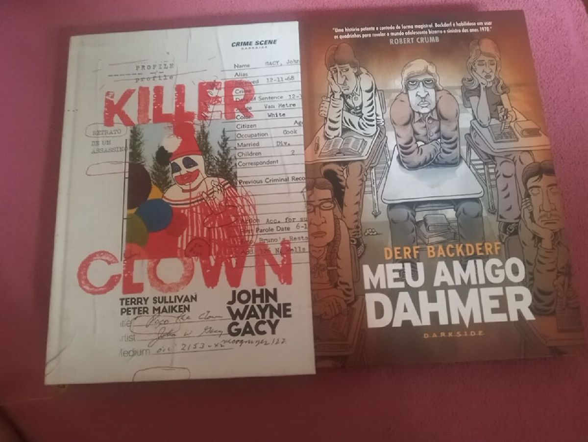 Dois Livros Dark Side Killer Clown E Meu Amigo Dahmer Livro Dark